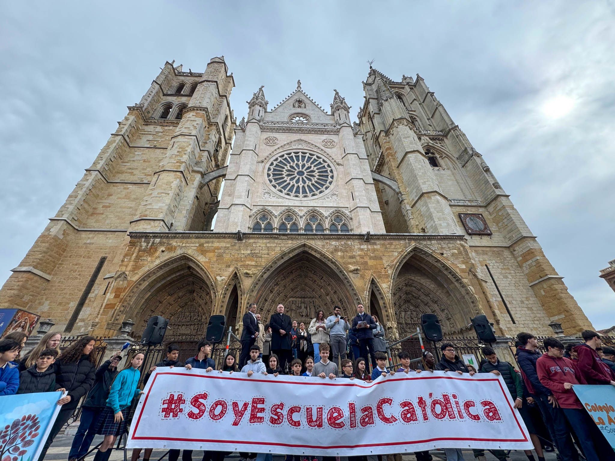 Un instante de la celebración del Día de las Escuelas Católicas