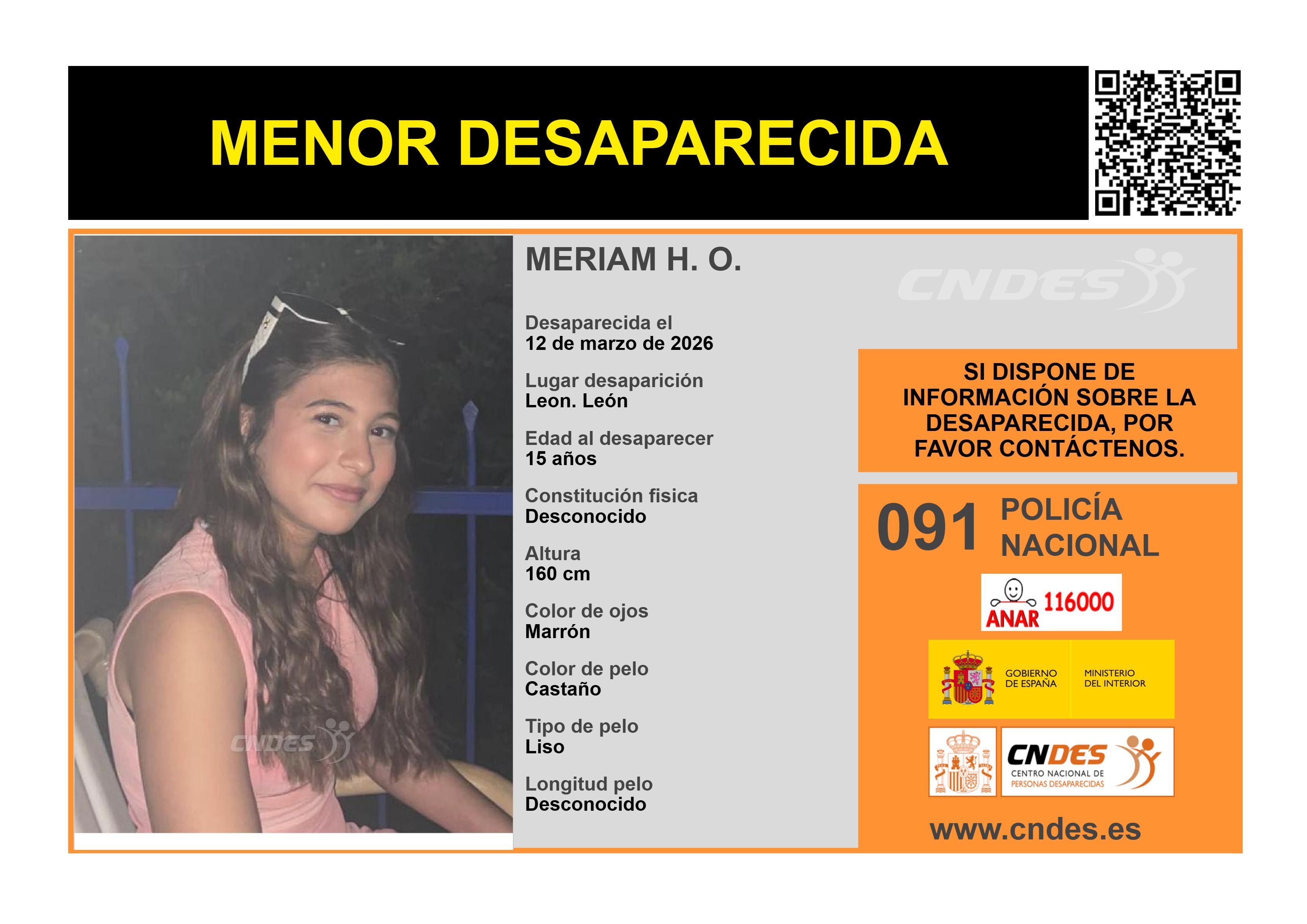 Imagen de la desaparecida