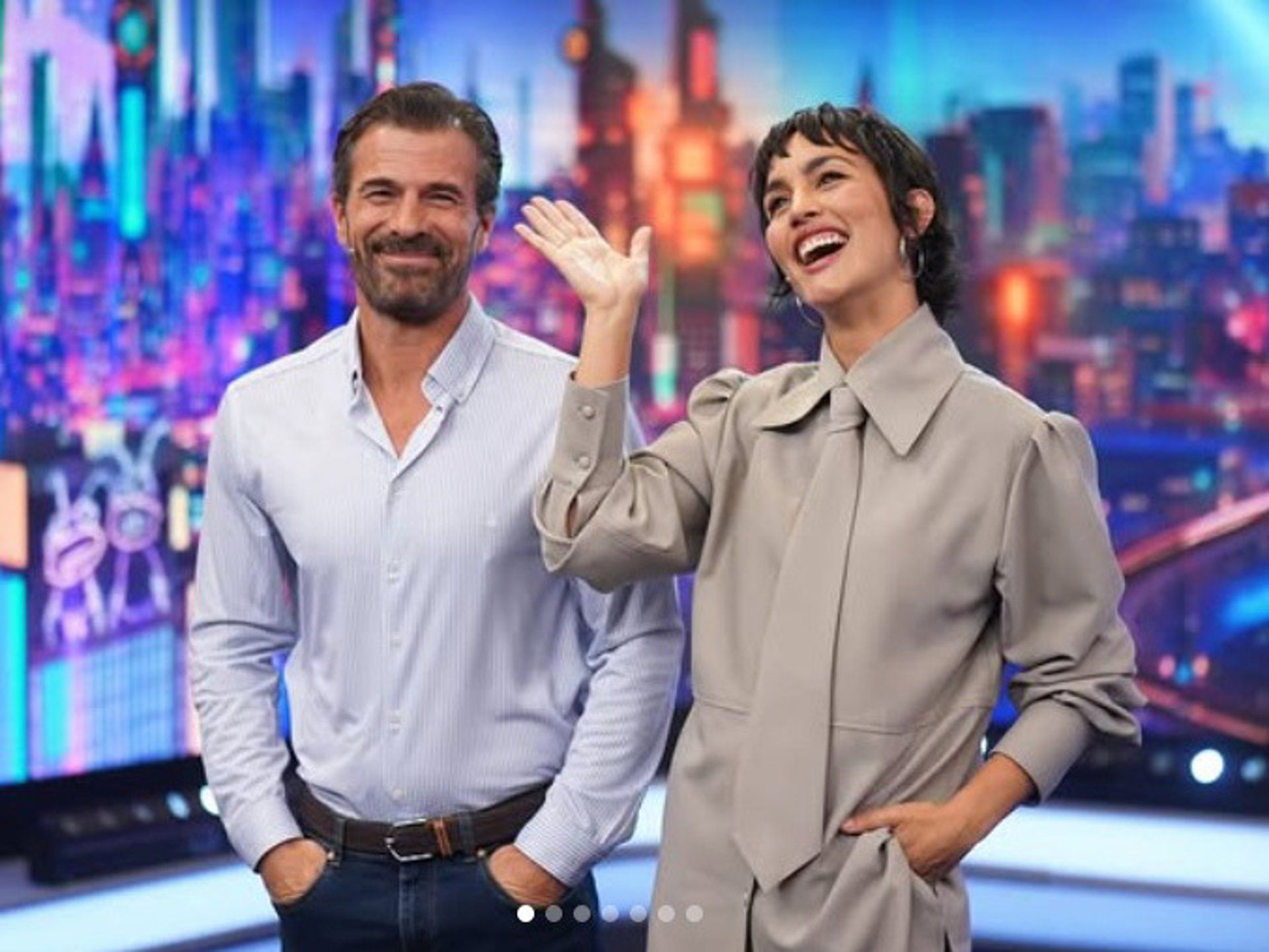 Rodolfo Sancho ha visitado este jueves 'El Hormiguero' con la actriz Megan Montaner | EL HORMIGUERO