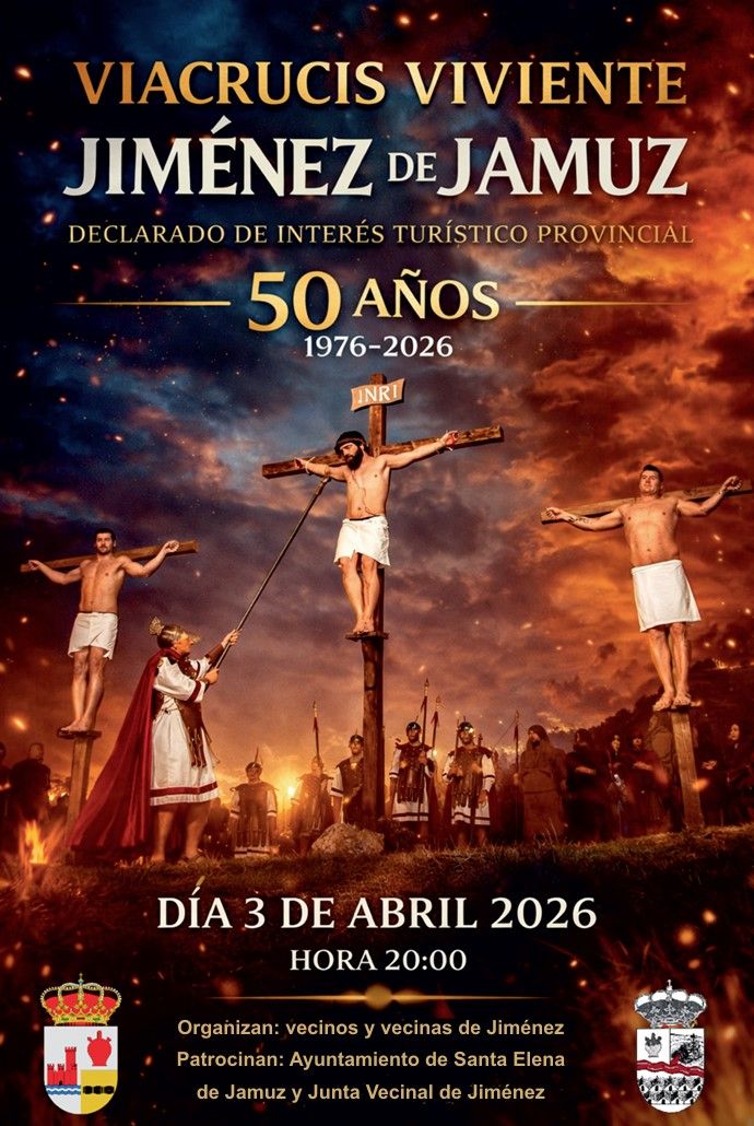 Cartel del Vía Crucis 2026 Jiménez de Jamuz