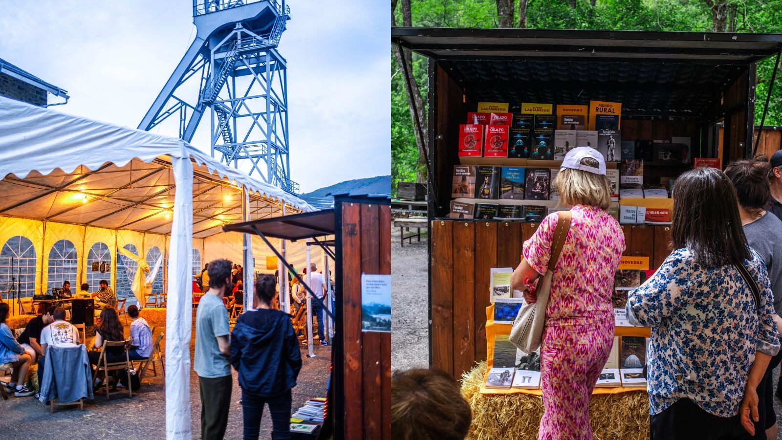 Imágenes de una edición anterior de la Feria del Libro de Laciana. | L.N.C. Imágenes de una edición anterior de la Feria del Libro de Laciana. | L.N.C.