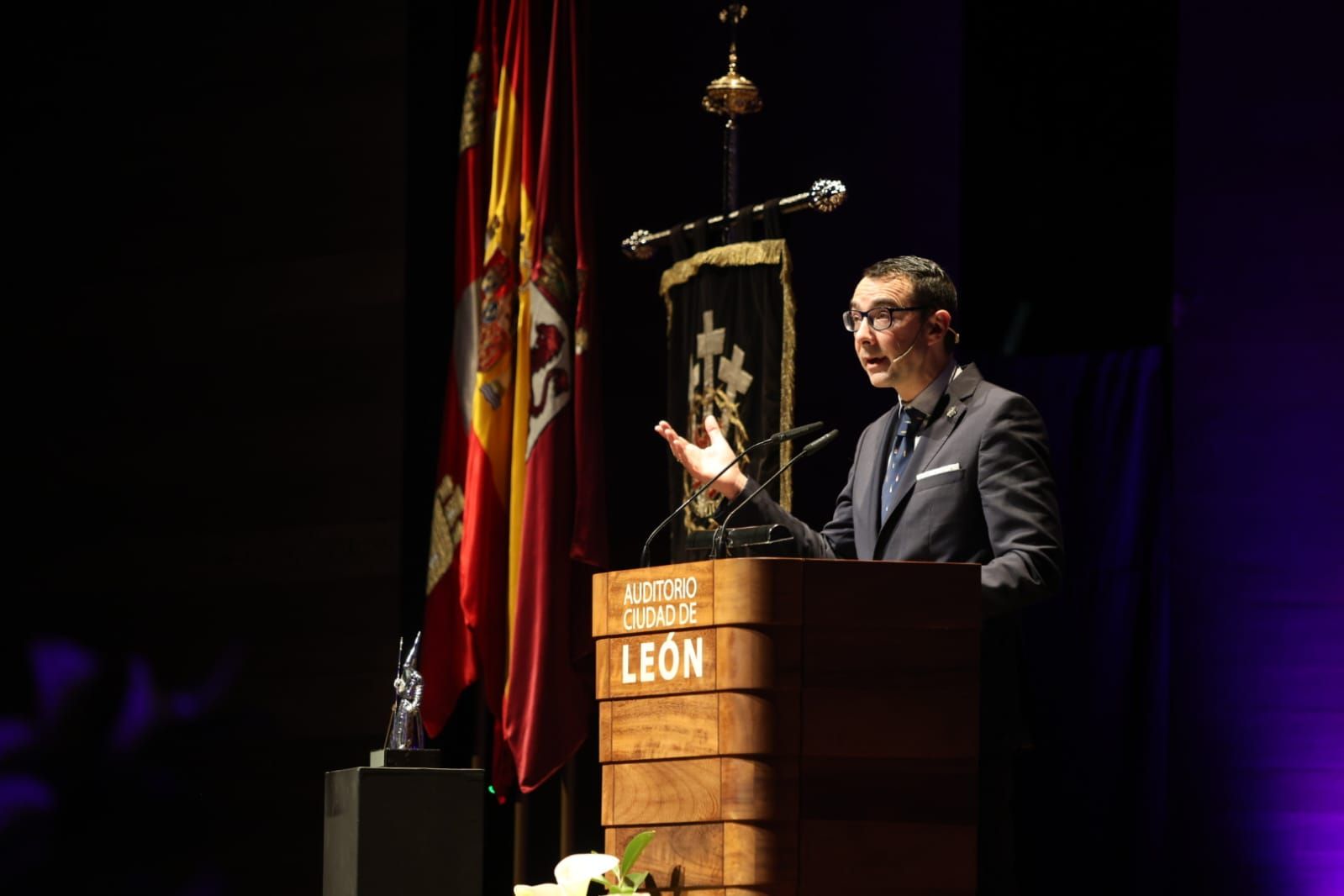 Carlos García Rioja, pregonero de la Semana Santa de León 2026. | FERNANDO OTERO