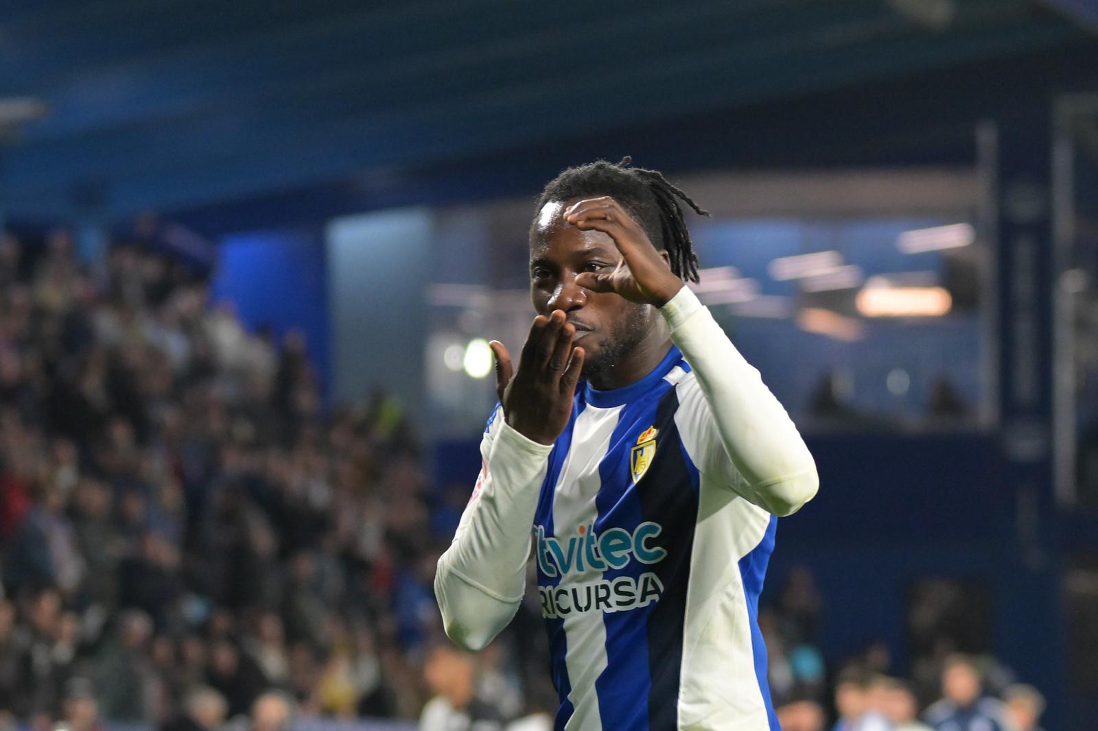 Momento de la celebración de Frimpong