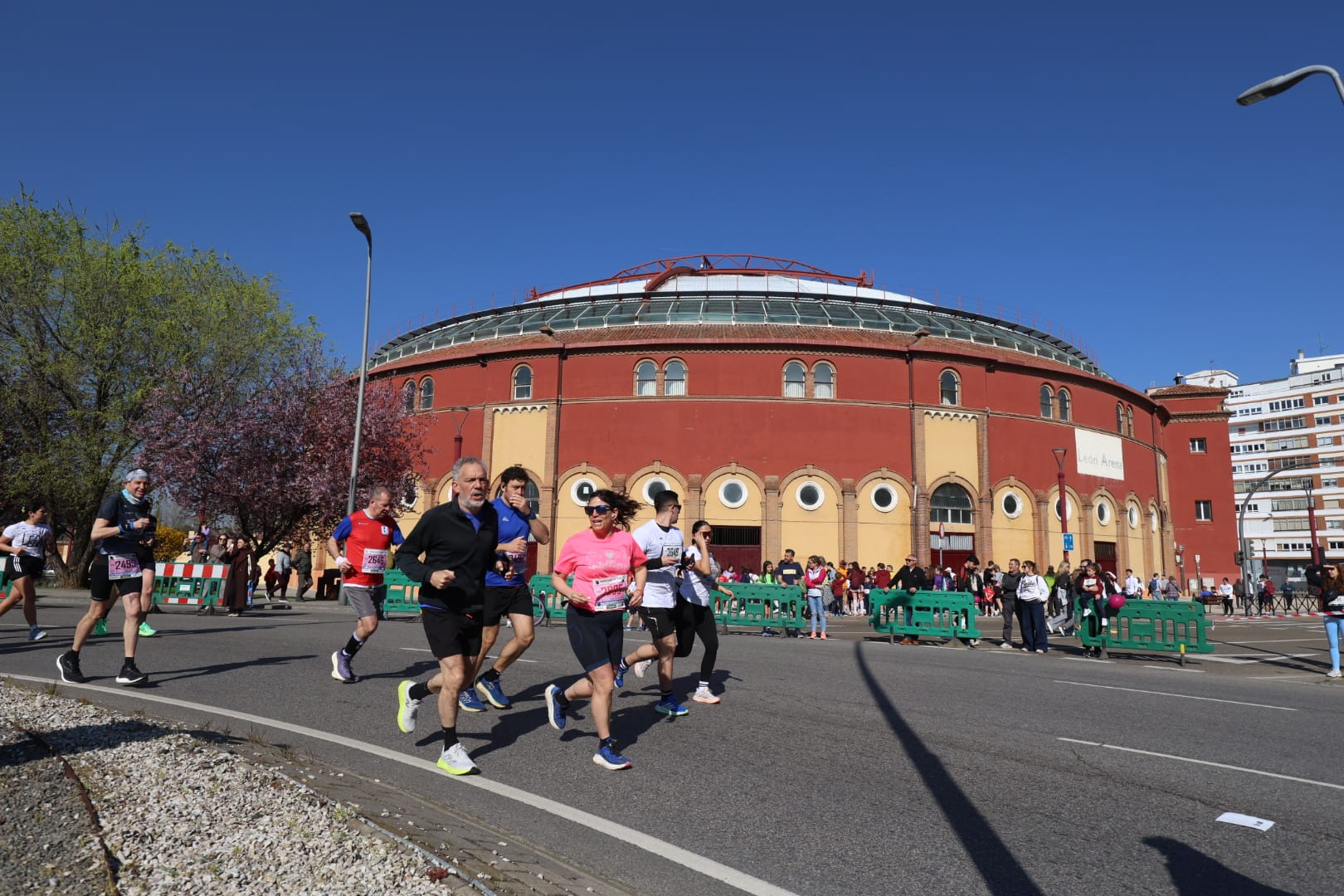 Diferentes momentos de la Media Maratón de León con récord de corredores. FERNANDO OTERO  (18)
