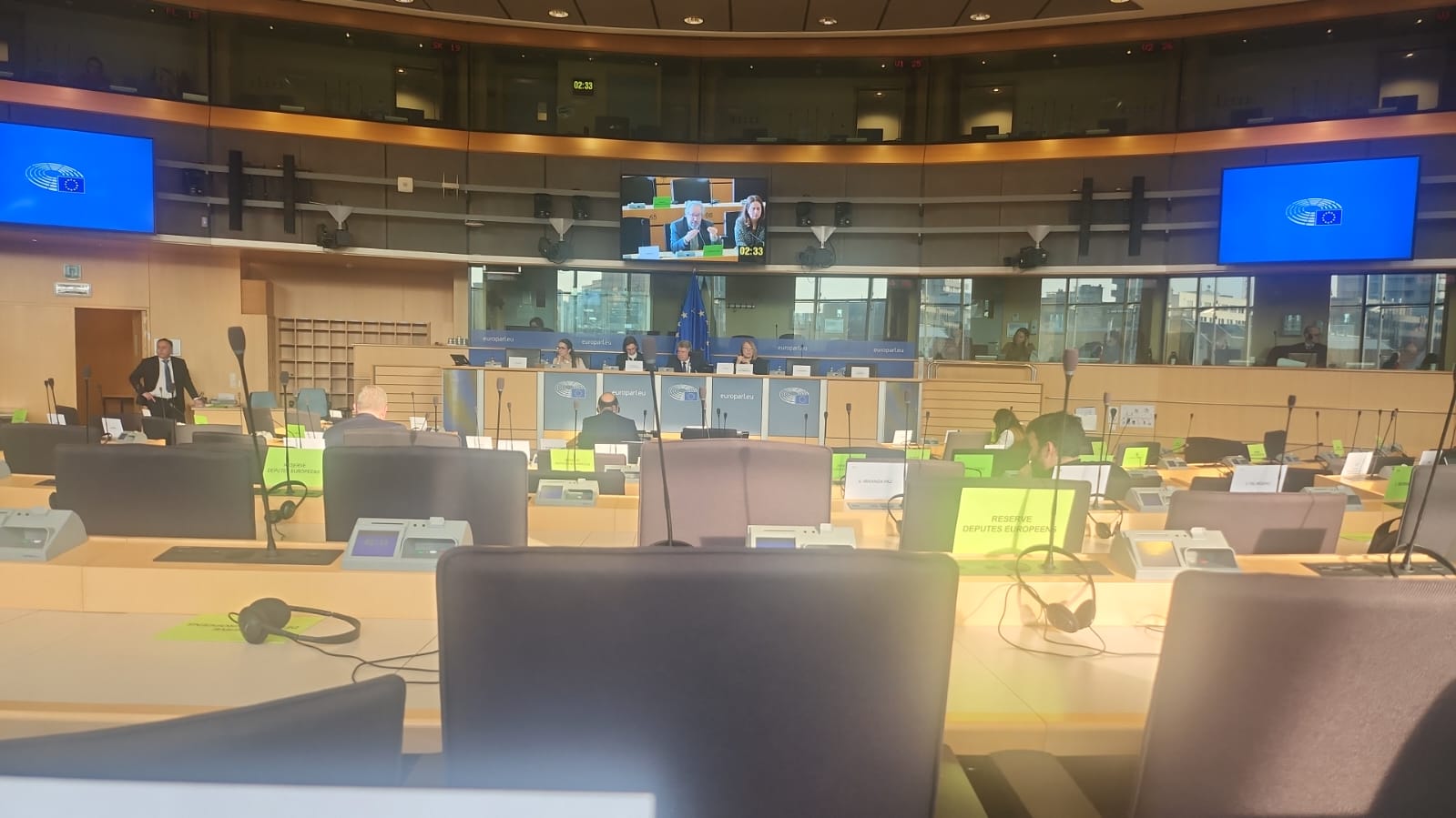 Las vistas desde el sillón que ocupó Oncobierzo para presentar su PETI. Las vistas desde el sillón que ocupó Oncobierzo para presentar su PETI.