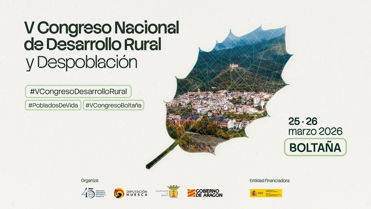 Cartel del V Congreso Nacional de Desarrollo Rural y Despoblación | L.N.C.