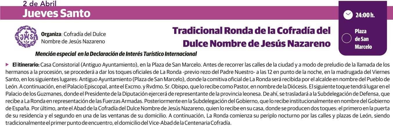 TRADICIONAL RONDA COFRADIA DULCE NOMBRE. 2 ABRIL page 0001 TRADICIONAL RONDA COFRADIA DULCE NOMBRE. 2 ABRIL page 0001