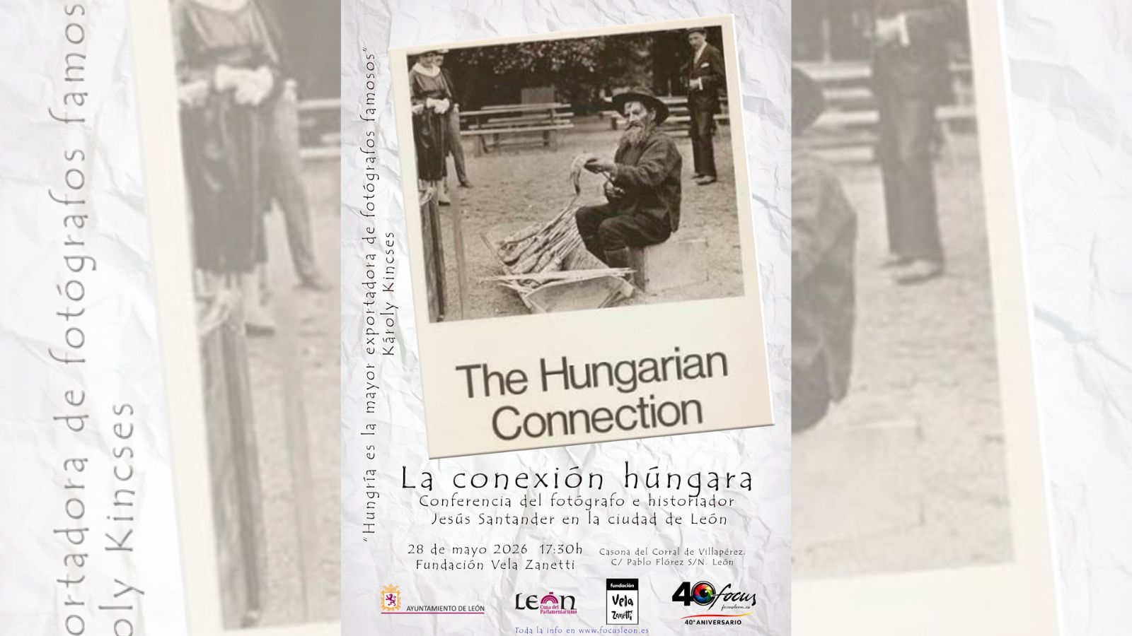 Cartel del evento que se celebrará este sábado en la Fundación Vela Zanetti.