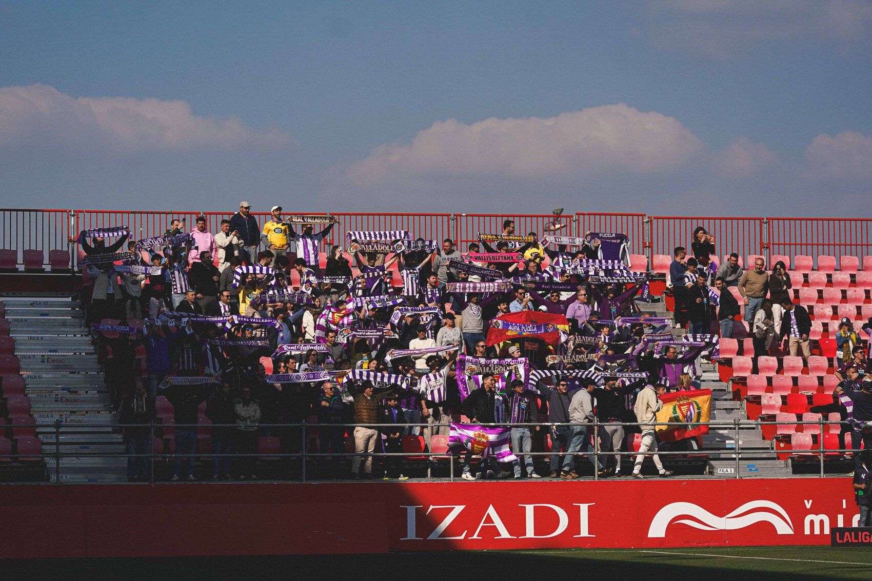 La afición del Real Valladolid agotó las entradas para el Reino en cuestión de minutos. REALVALLADOLID
