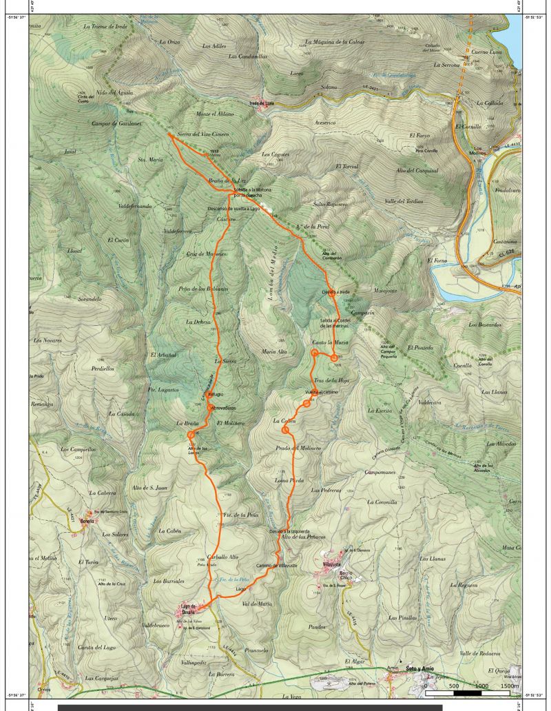 Lago a la Matona Mapa