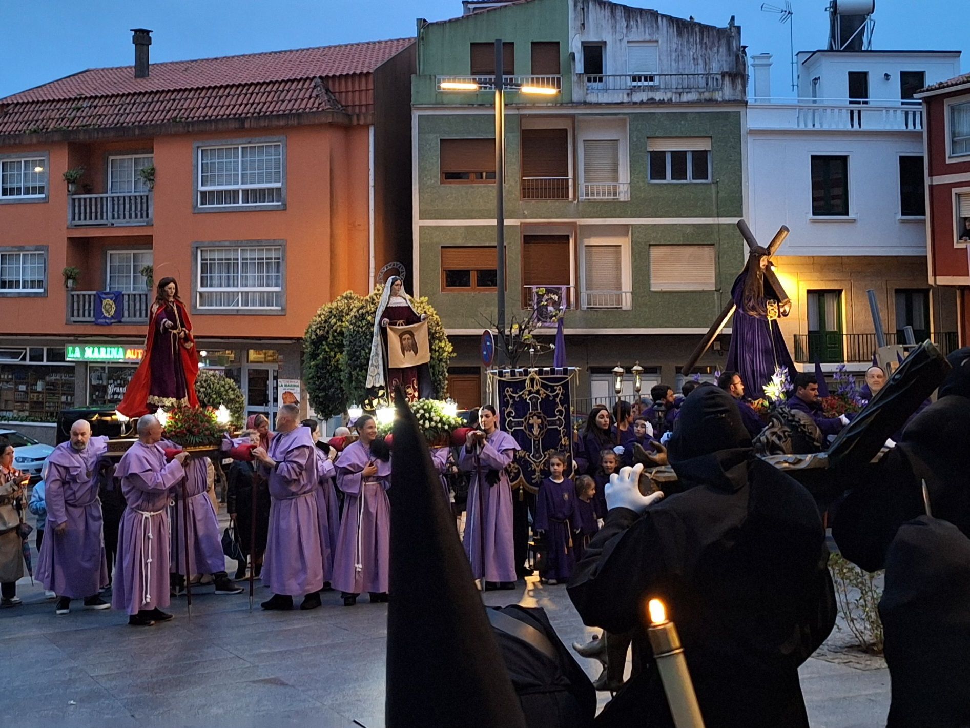 Durante la Semana Santa, A Guarda se convierte en al referencia de estas celebración en todo el Baixo Miño