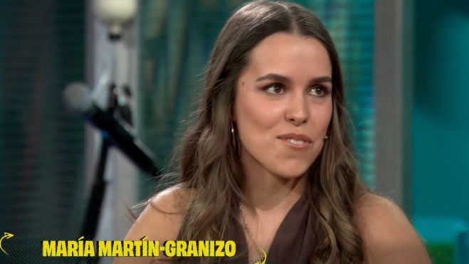 La esquiadora y surfista leonesa mostró un excelente e inteligente sentido del humor.