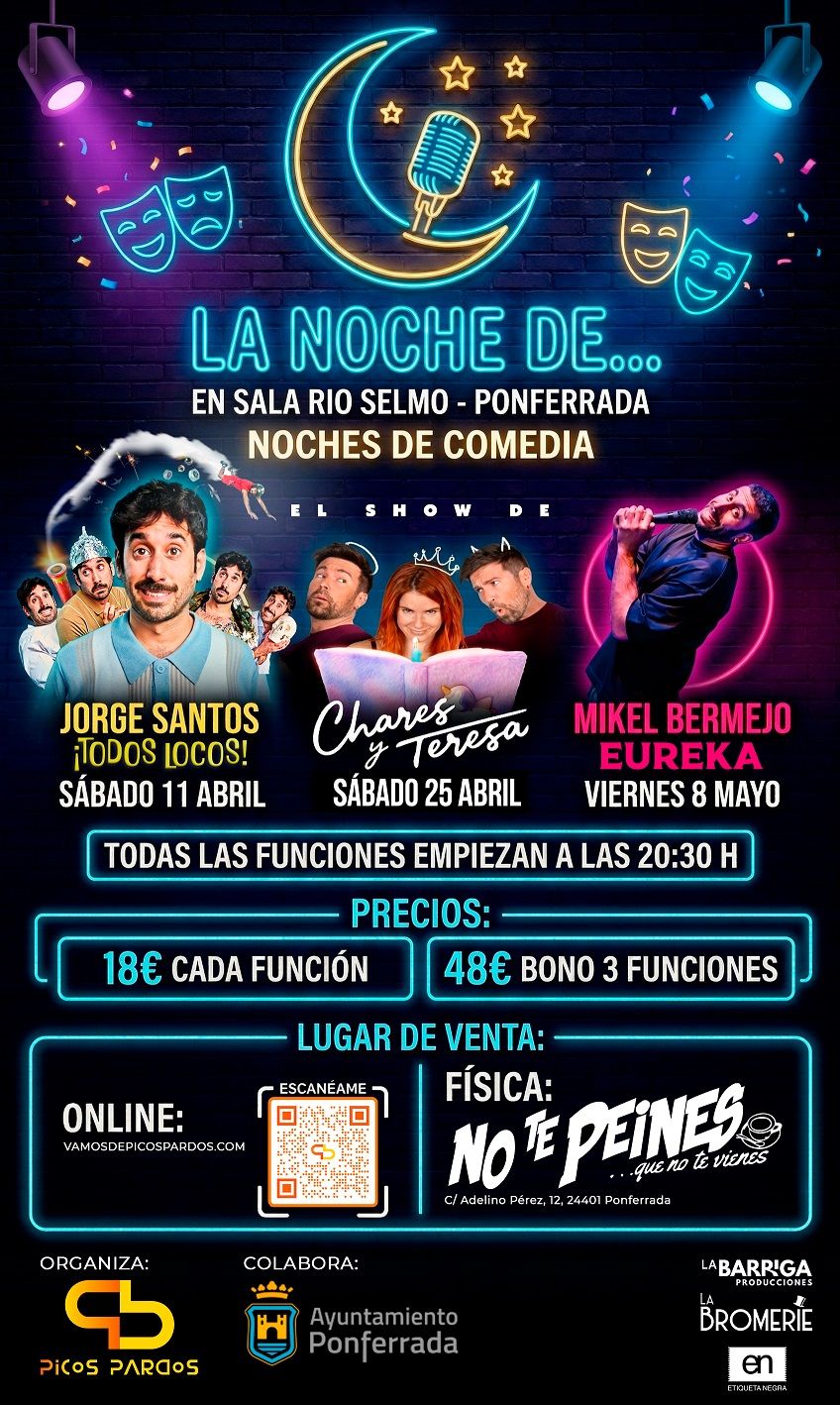 Cartel de 'Noches de comedia'.