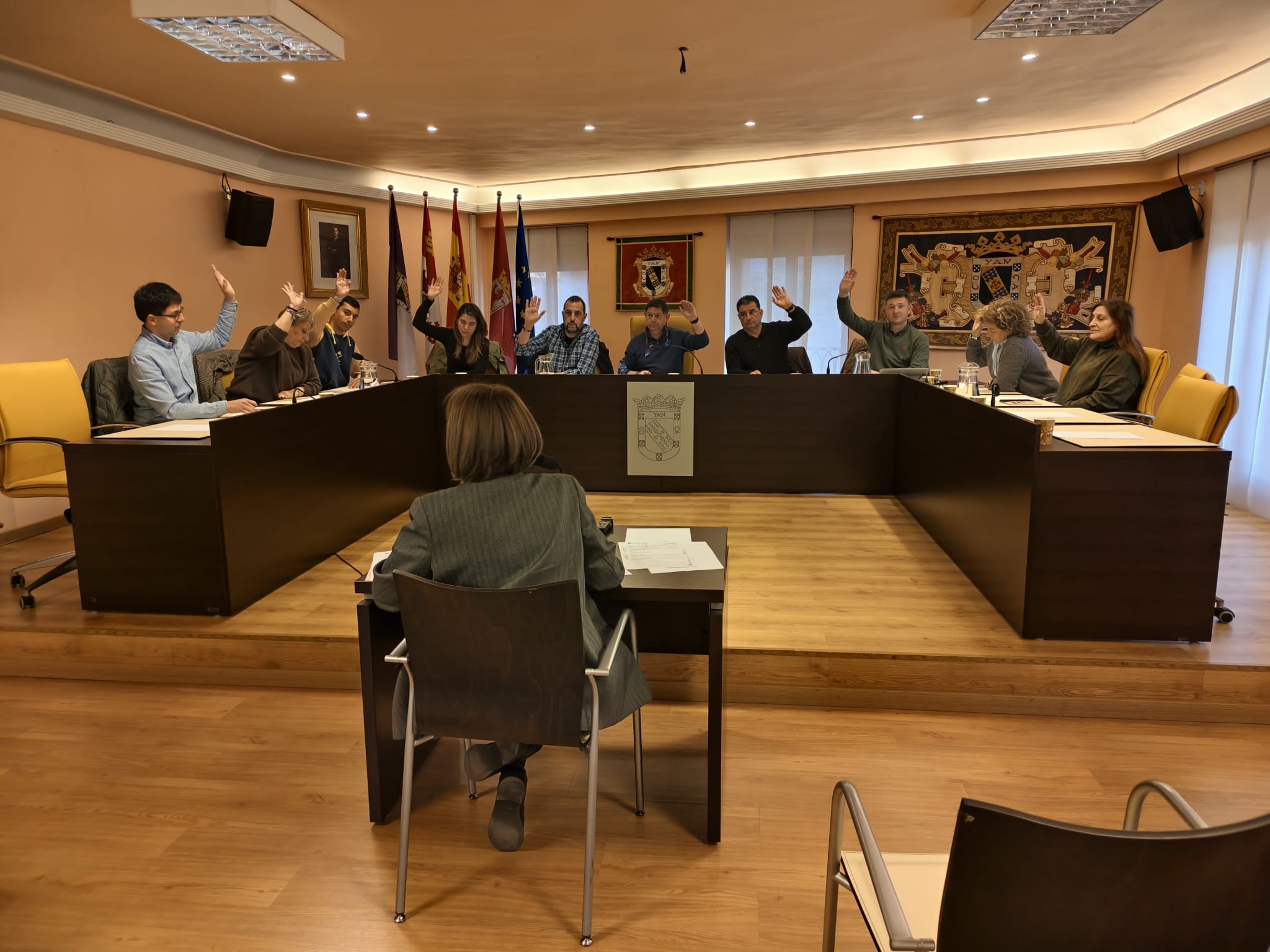 Un instante del Pleno celebrado este martes. | A. R.