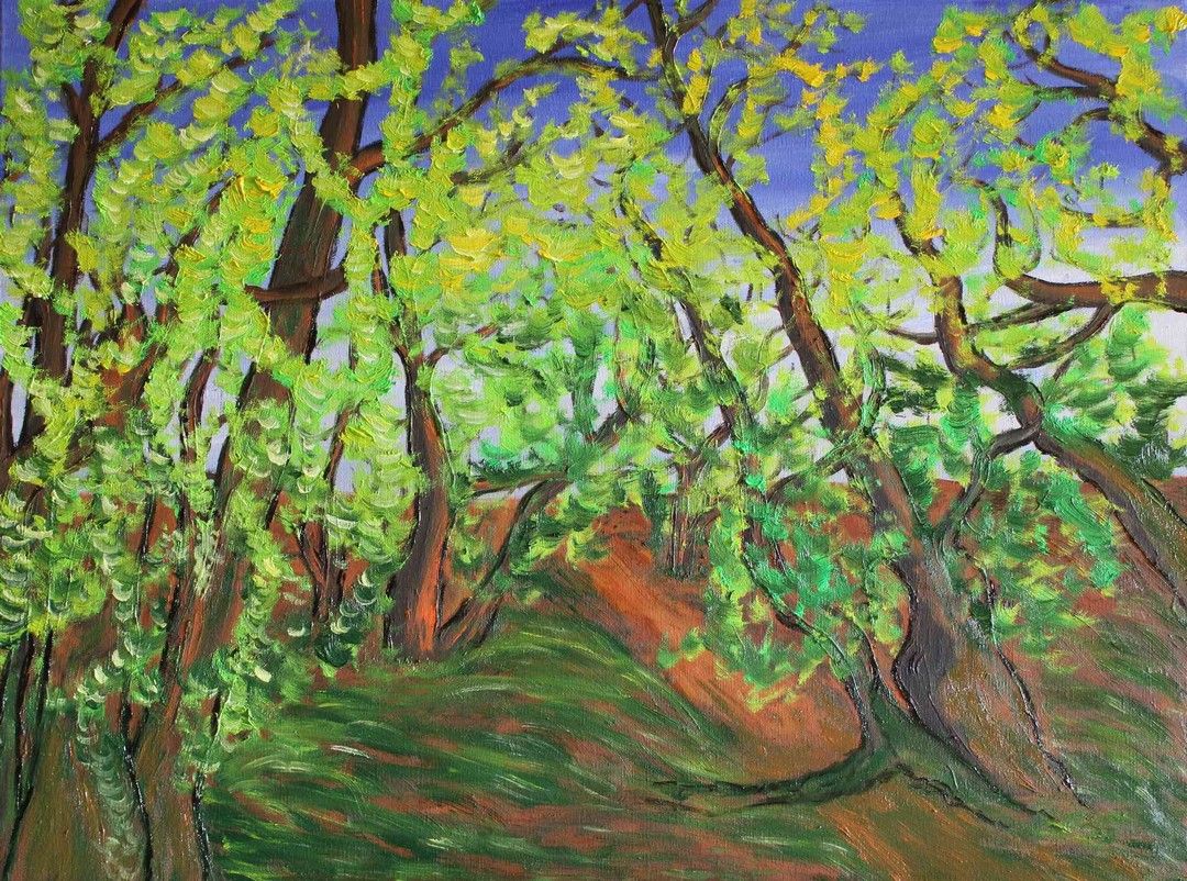 Una de las obras de su colección 'Árboles'.