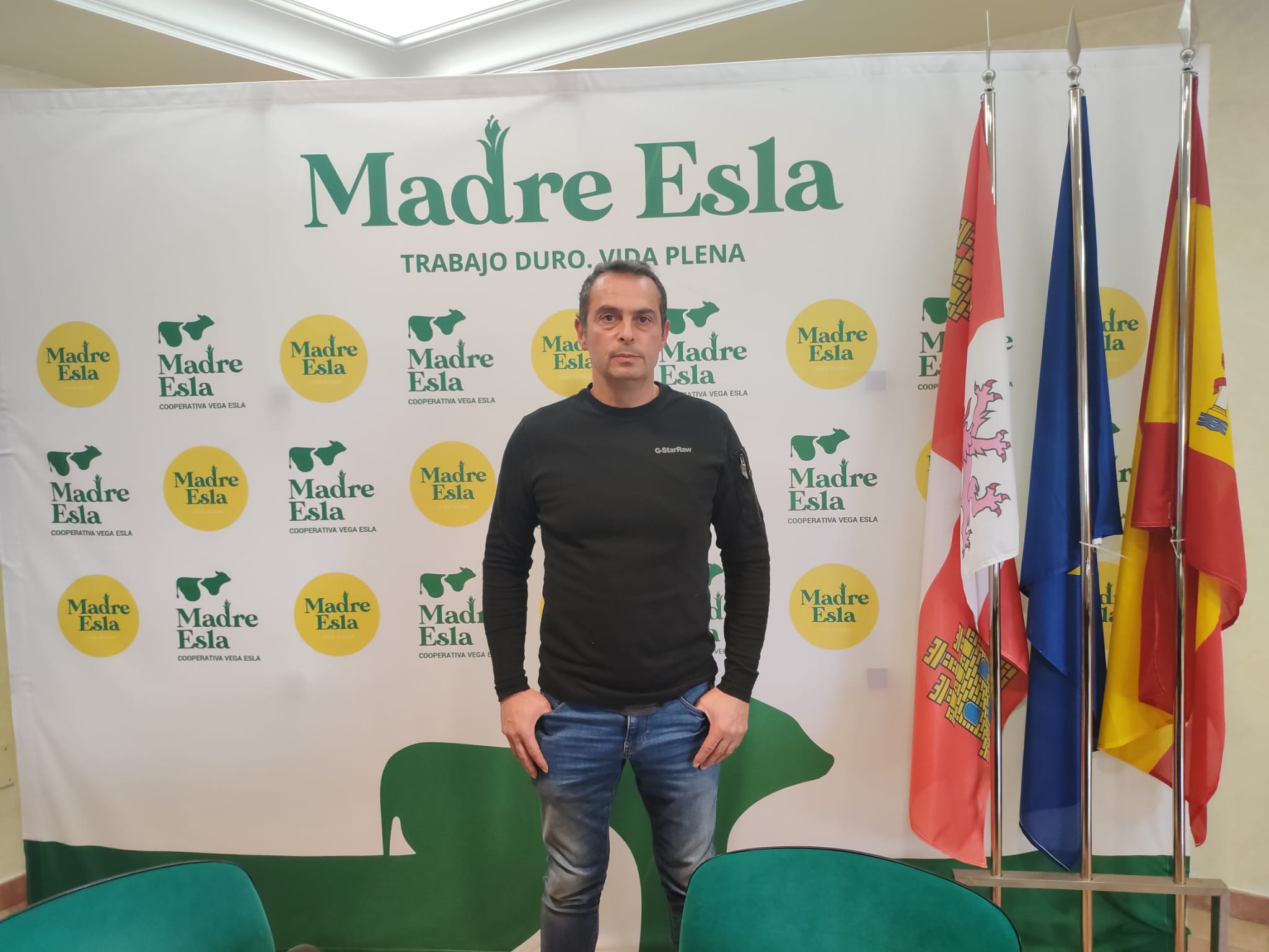 Daniel Martínez, ganadero de vacuno de leche y presidente de Madre Esla. | L.N.C.