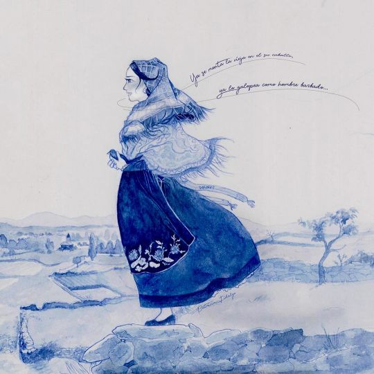 Ilustración de la portada del libro dedicado a Dolores Fernández Geijo Ilustración de la portada del libro dedicado a Dolores Fernández Geijo