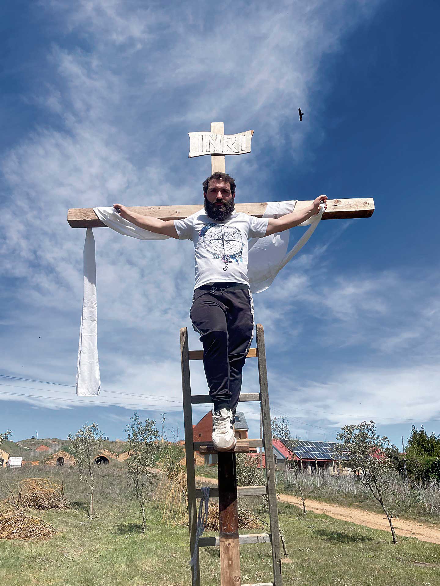 Jonatham Amorim tiene el ‘privilegio’ de ser el Nazareno en la 50 edición de la Pasión Viviente de Jiménez 