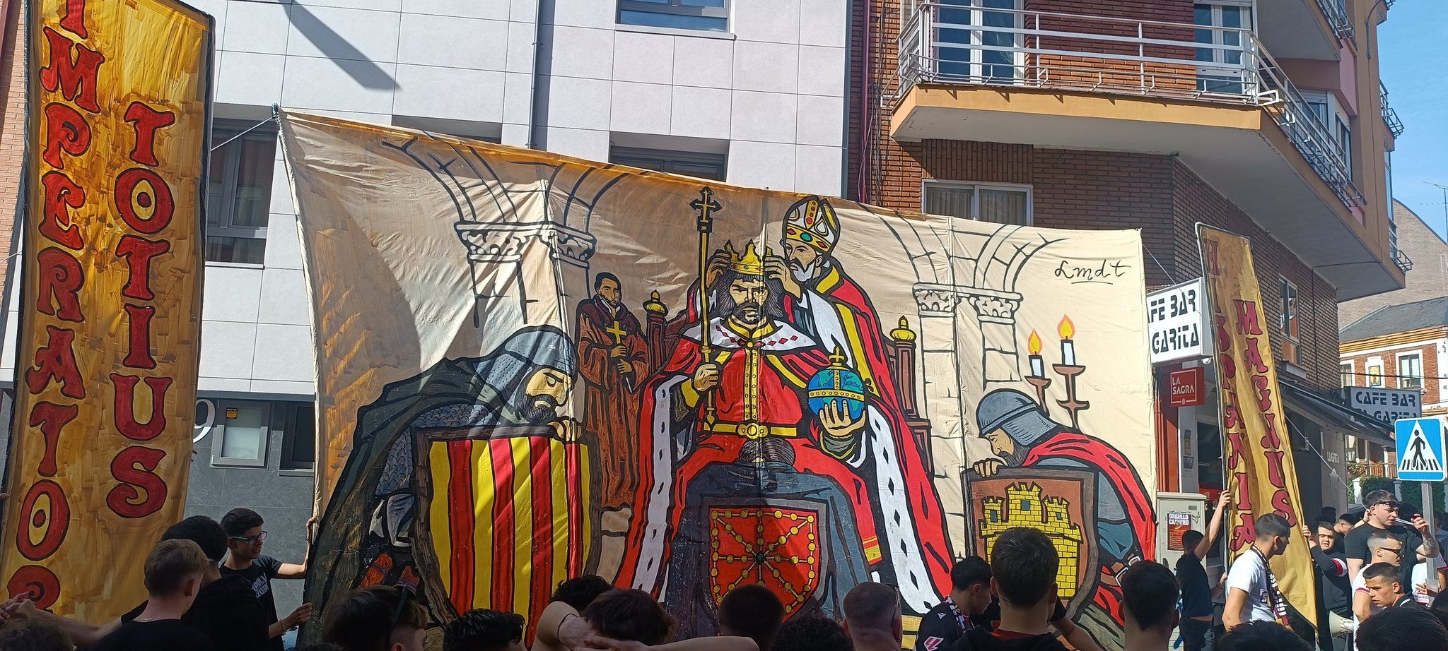 Imagen del tifo creado por OrgulloCazurro para el Cultural-Valladolid. LUIS_JFT97