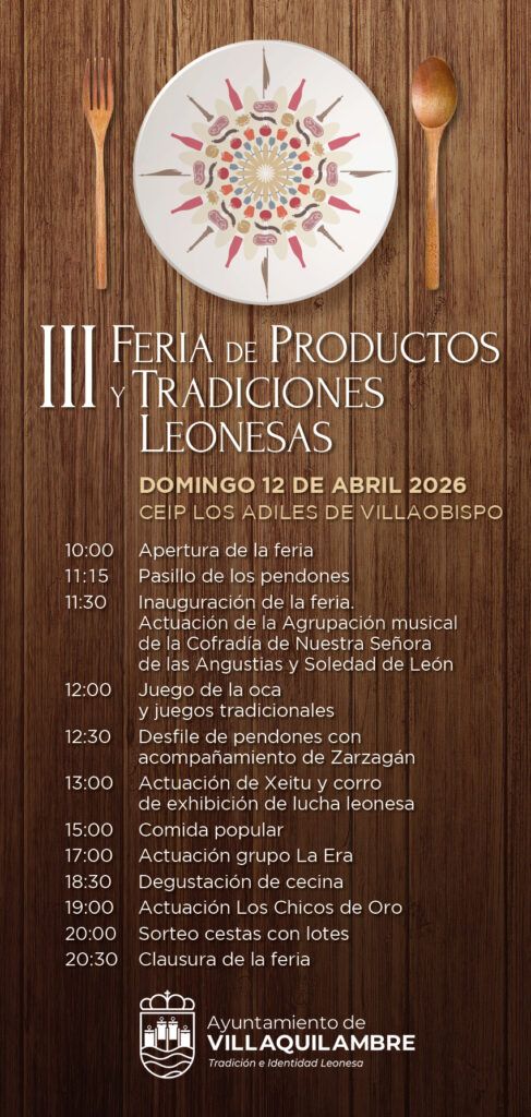 Cartel de la III Feria de Productos y Tradiciones Leonesas