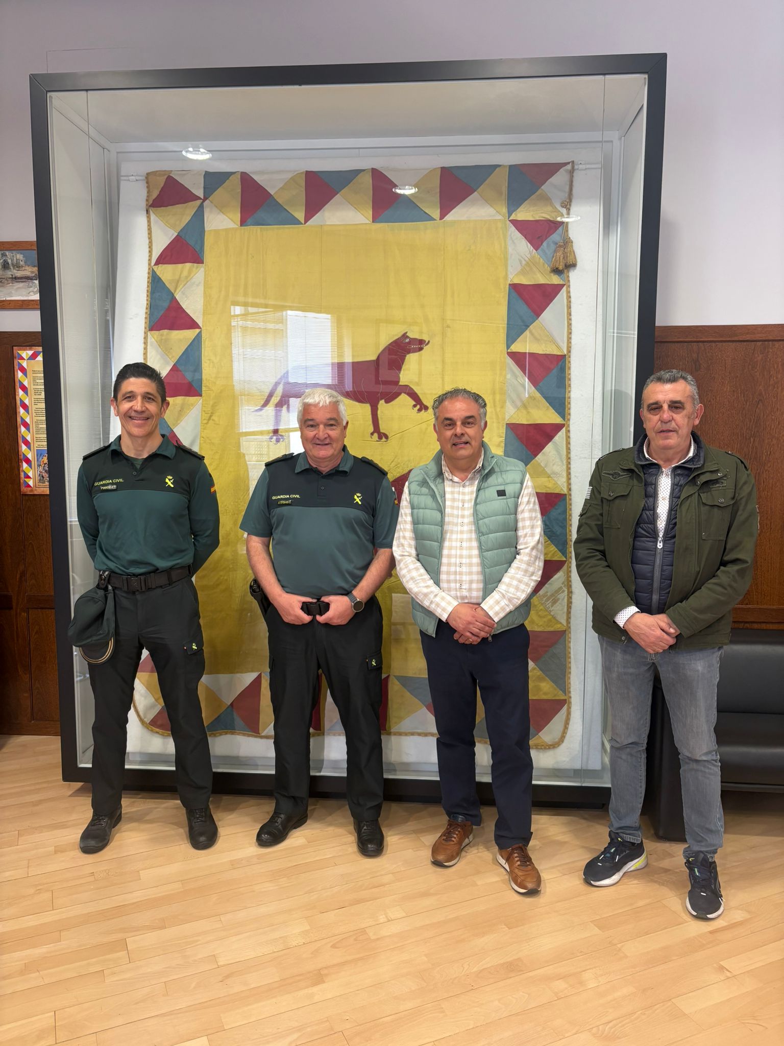 Jorge Juan Pérez Rodríguez, Miguel Sánchez Guerrero, José Luis Nieto y Ángel Iglesias durante el encuentro. | L.N.C.