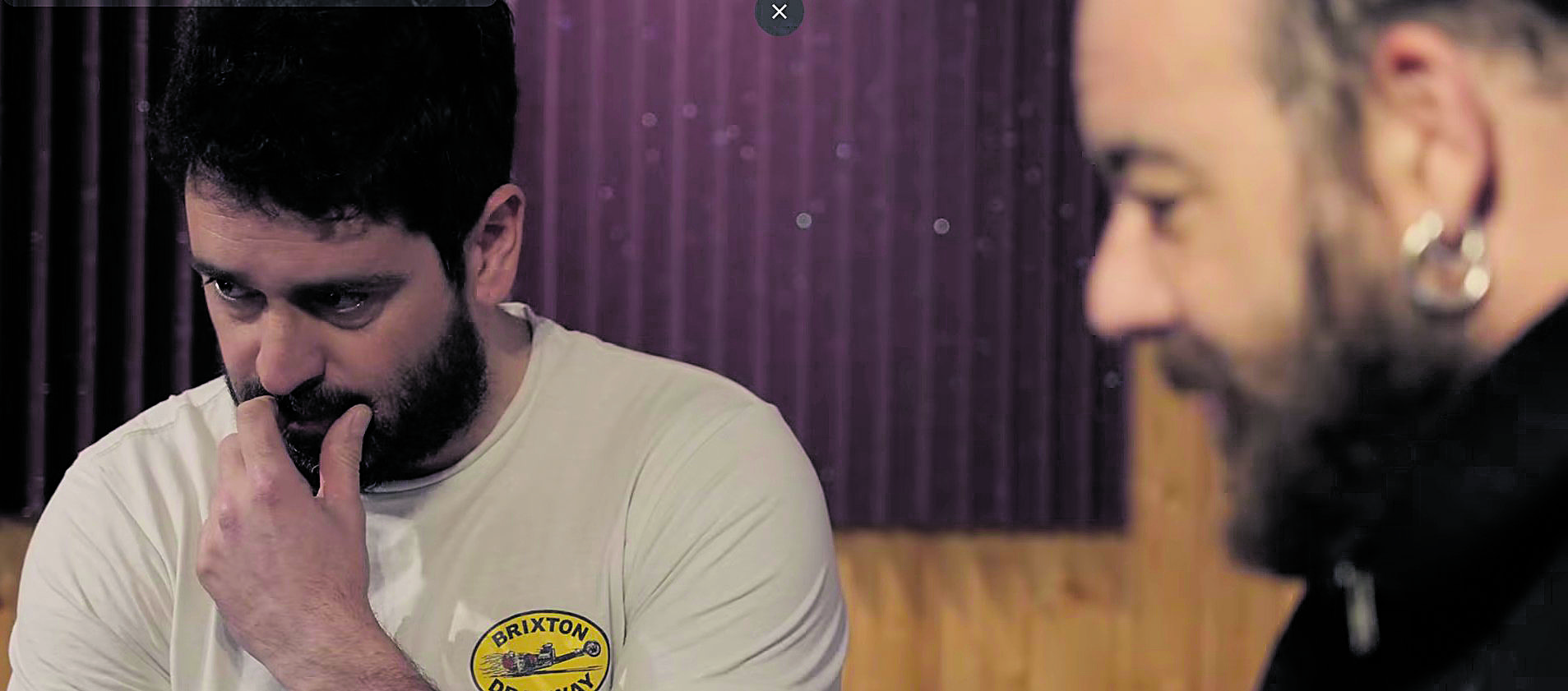 Kutxi de Marea y Meji de Bonanza en un momento de la grabación del videoclip ‘Grilletes cadenas’ que ya se puede ver en plataformas como Youtube.