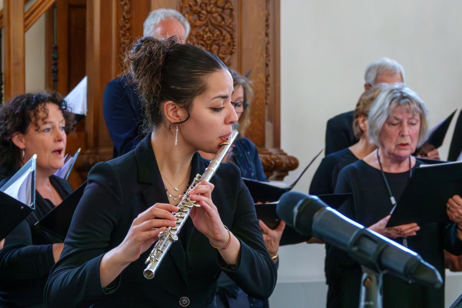 Ainoa González Rabanal, durante un concierto | CEDIDAS A L.N.C.