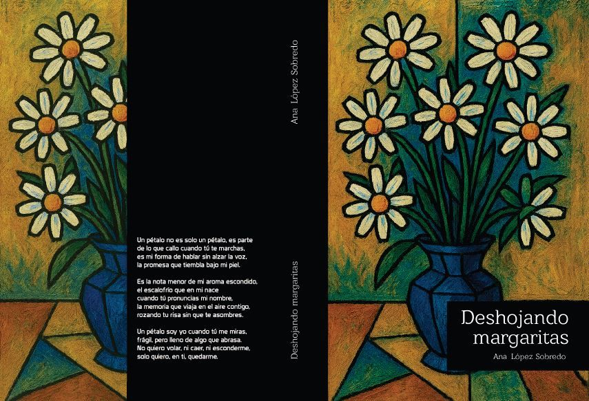 Portada de 'Deshojando Margaritas', de la autora Ana López Sobredo.