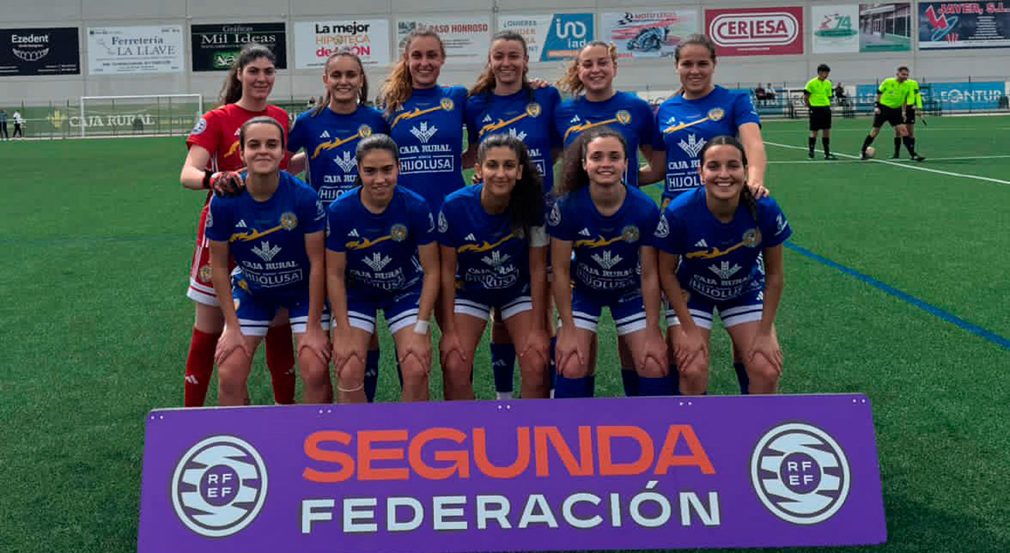 Alineación que presentó el Olímpico frente al Burgos. | AROA CAÑO Alineación que presentó el Olímpico frente al Burgos. | AROA CAÑO