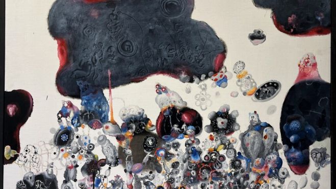 La obra ‘Nubes Teosóficas’ (2017) de José de León fue donada al museo el pasado 2025. MUSEO CASA BOTINES