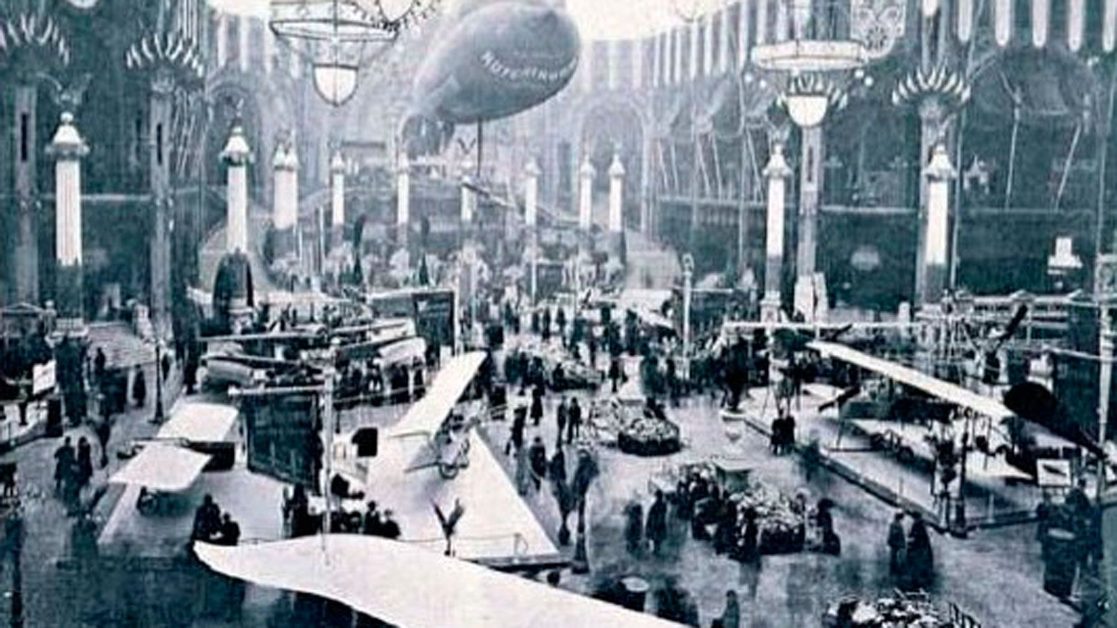 Exposición Universal de París de 1910 (Salón de la Aeronáutica del Grand Palais de París).