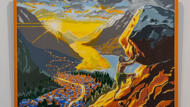 El cuadro ‘El sueño de Sísifo’ de Joaquín de Póo.CEDIDA POR LA GALERÍA