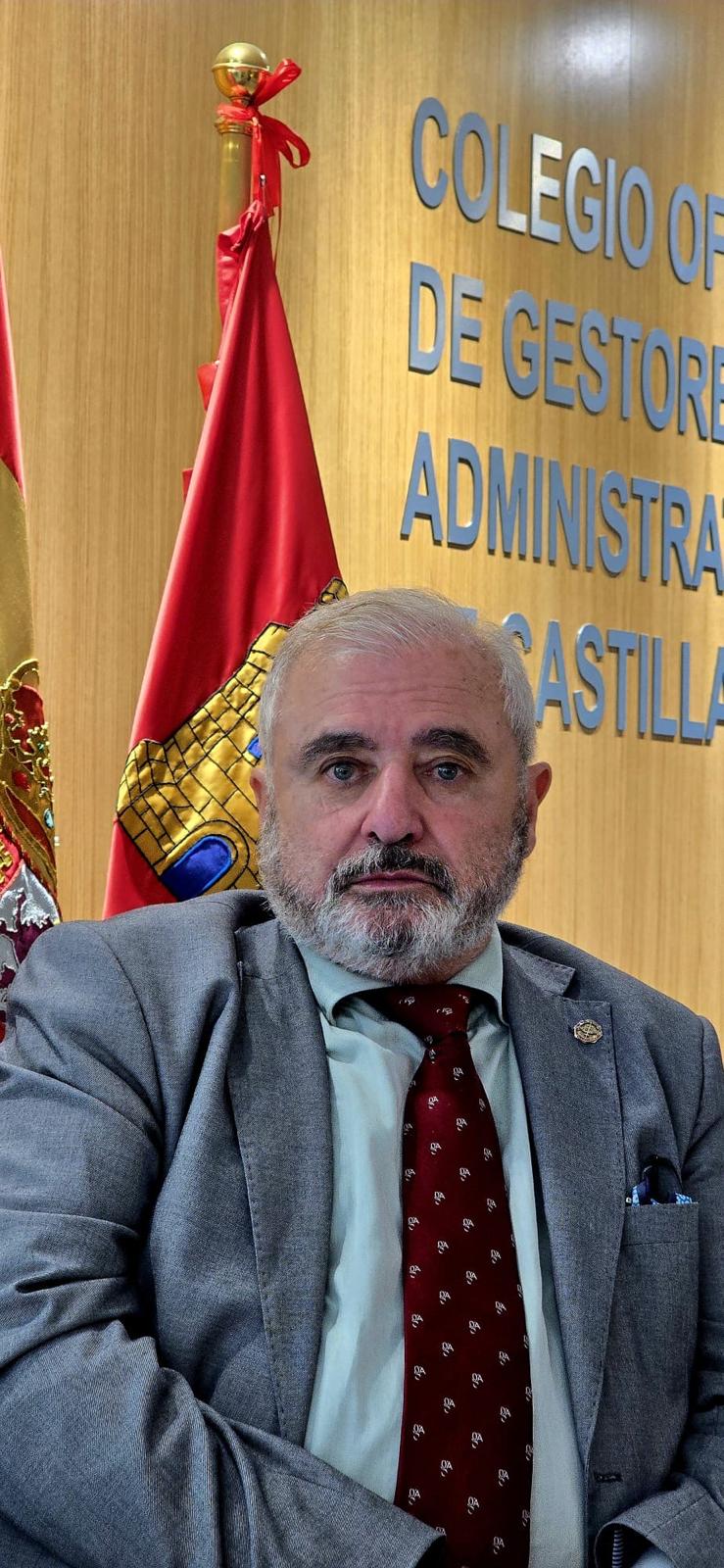 Miguel Ángel Alonso de Paz, presidente del Colegio de Gestores Administrativos de Castilla y León.