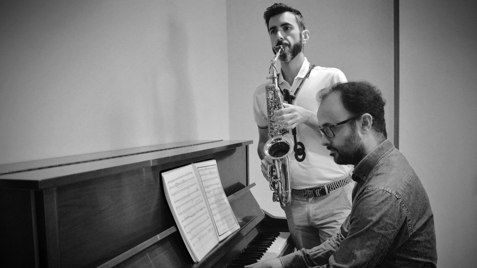 El saxofonista Guillermo Rodríguez y el pianista David Carreño. | L.N.C El saxofonista Guillermo Rodríguez y el pianista David Carreño. | L.N.C