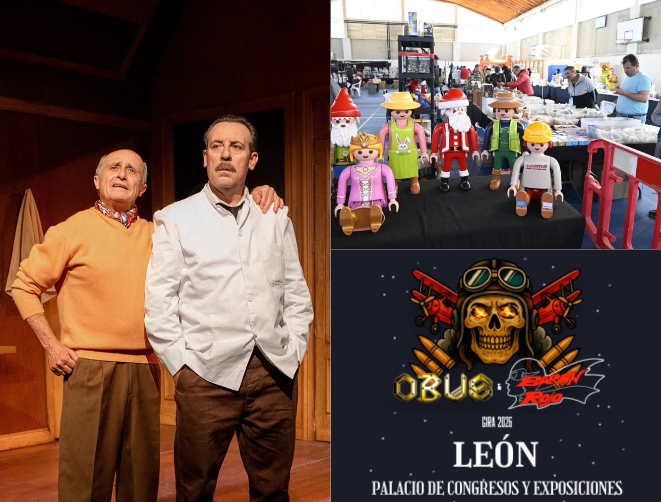 Pepe Viyuela, Antonio Molero, Obús, Barón Rojo y la Feria del Juguete, este fin de semana en León Pepe Viyuela, Antonio Molero, Obús, Barón Rojo y la Feria del Juguete, este fin de semana en León