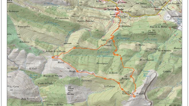 Barrios de Gordón Fontañán mapa