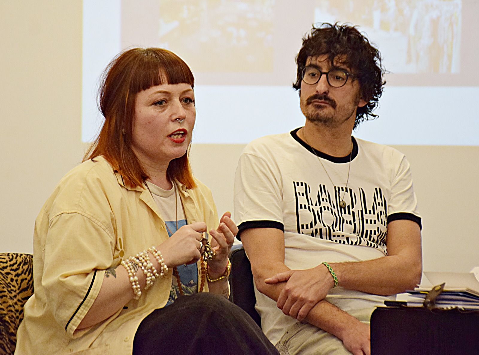 Tímea Nagy y Andrés Sánchez son los impulsores del Sindicato del Arte Leonés, que quiere convertirse en una especie de fuerza común. | CEDIDA