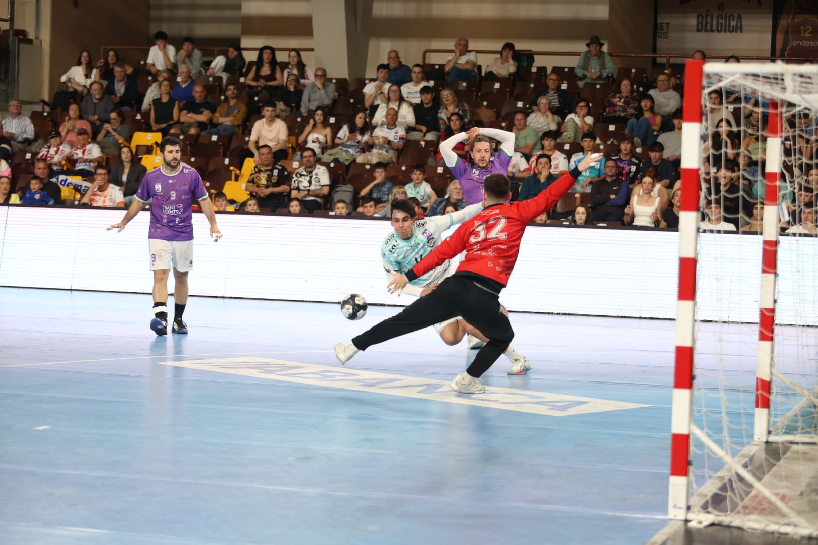 Diferentes momentos de la espectacular remontada del Ademar ante el Guadalajara. FERNANDO OTERO (9)