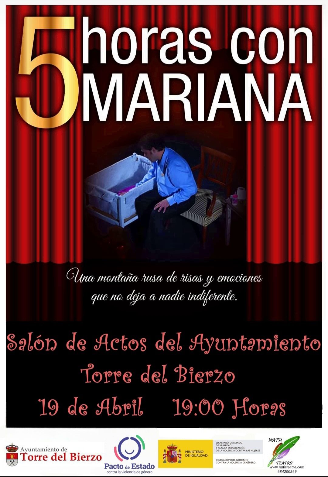 Torre del Bierzo acoge la obra '5 horas con Mariana' en una nueva cita teatral.