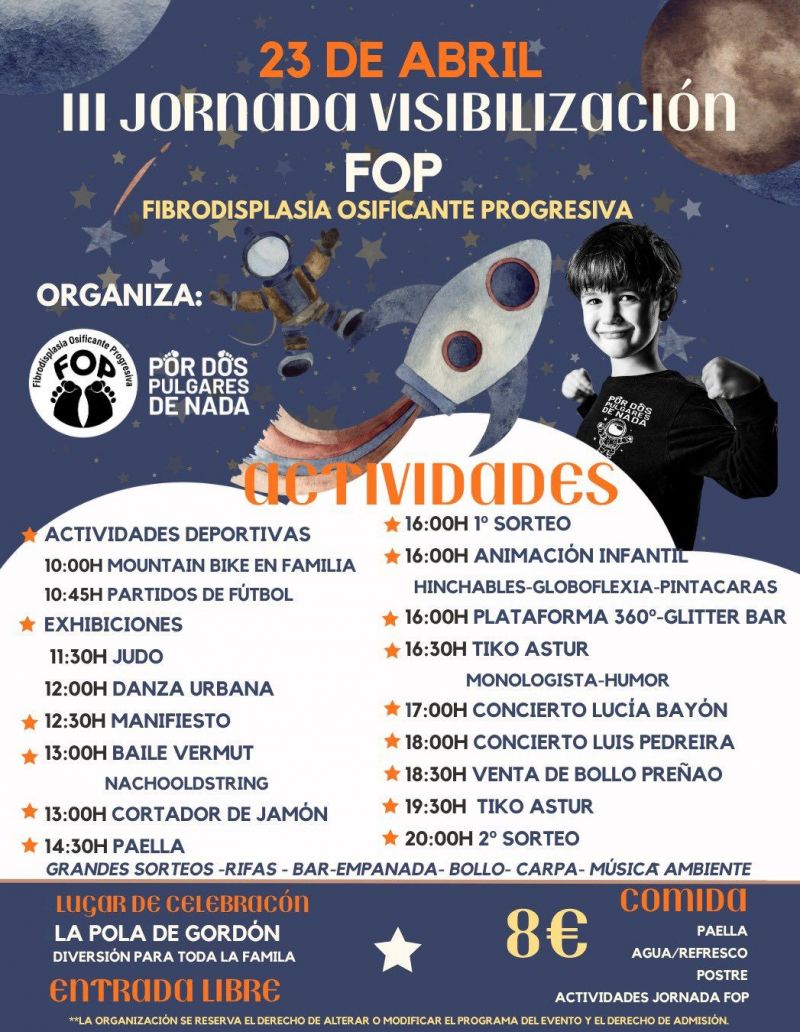 Cartel de la jornada programada para el 23 de abril.