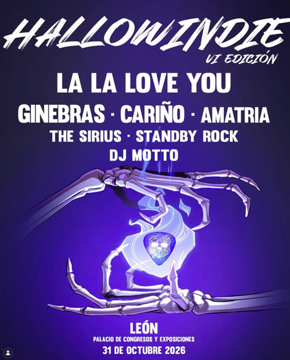 Cartel del Hallowindie, en su sexta edición.