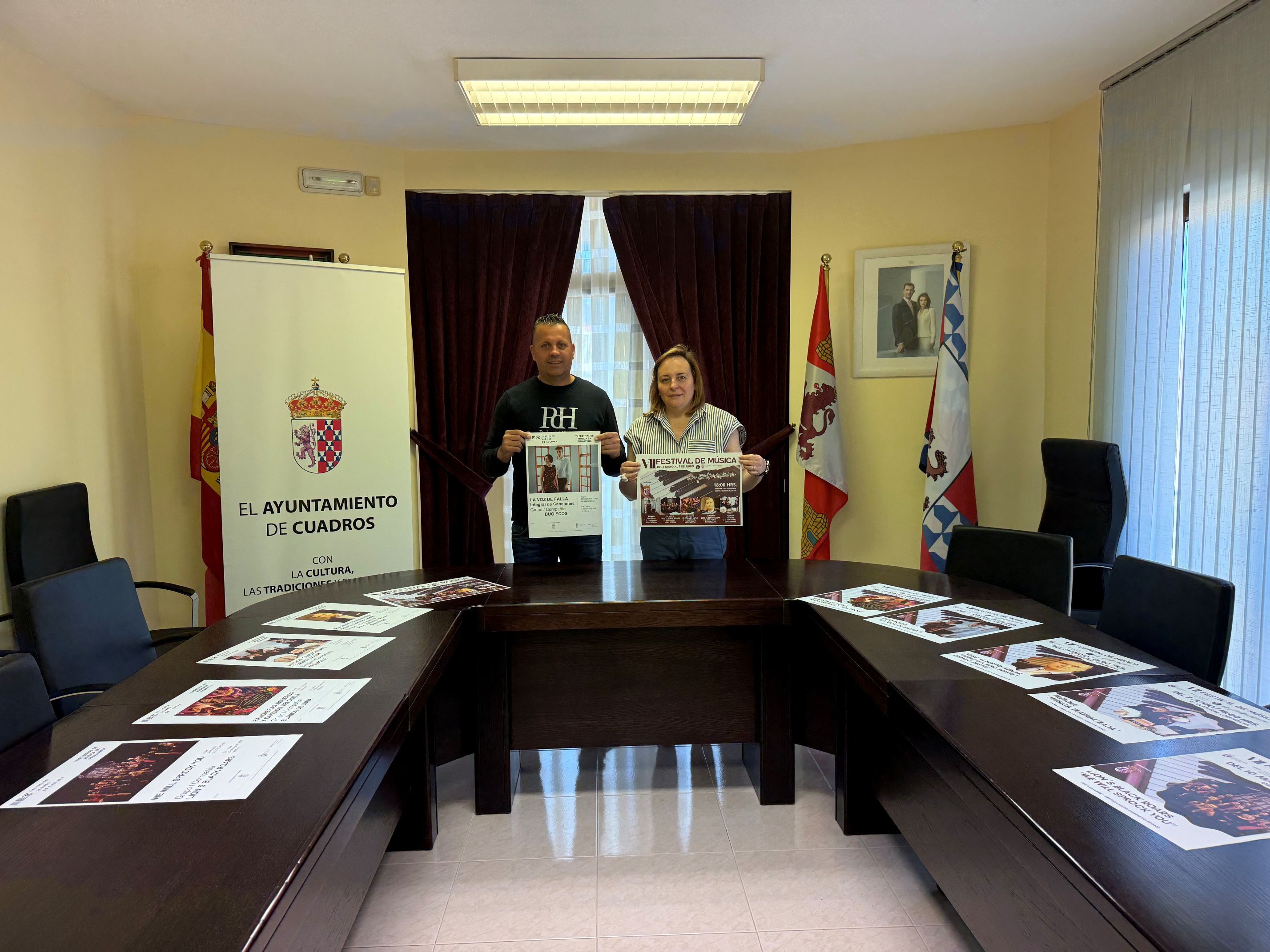 Un momento de la presentación del VII El Festival de Música en Primavera de Cuadros.