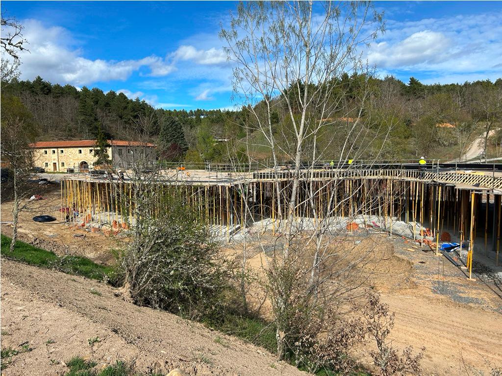 Estado que presentan actualmente las obras para la construcción del Centro de Recuperación de Animales Silvestres ‘Valsemana’. | JCYL