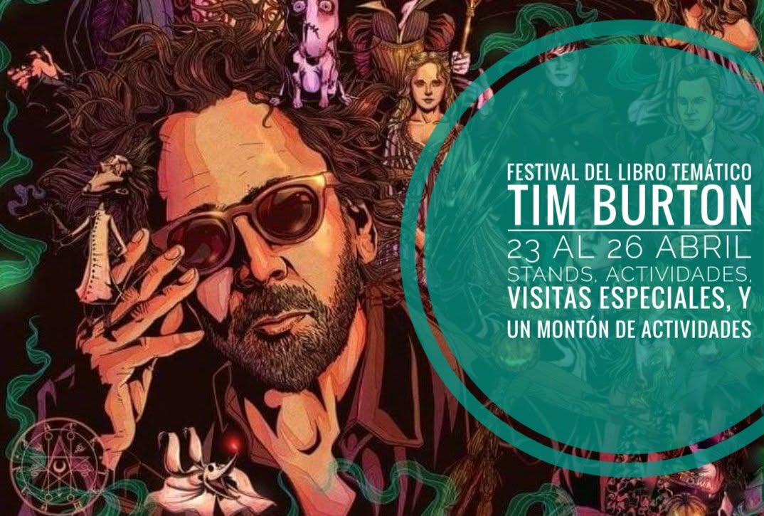 Cartel de presentación del Festival de Tim Burton.