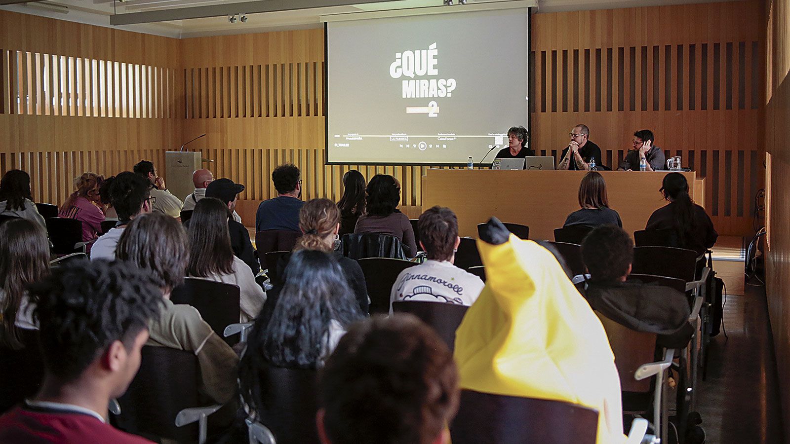 El patio de butacas estuvo repleto durante el evento de presentación de la serie documental. | JAIRO VELASCO