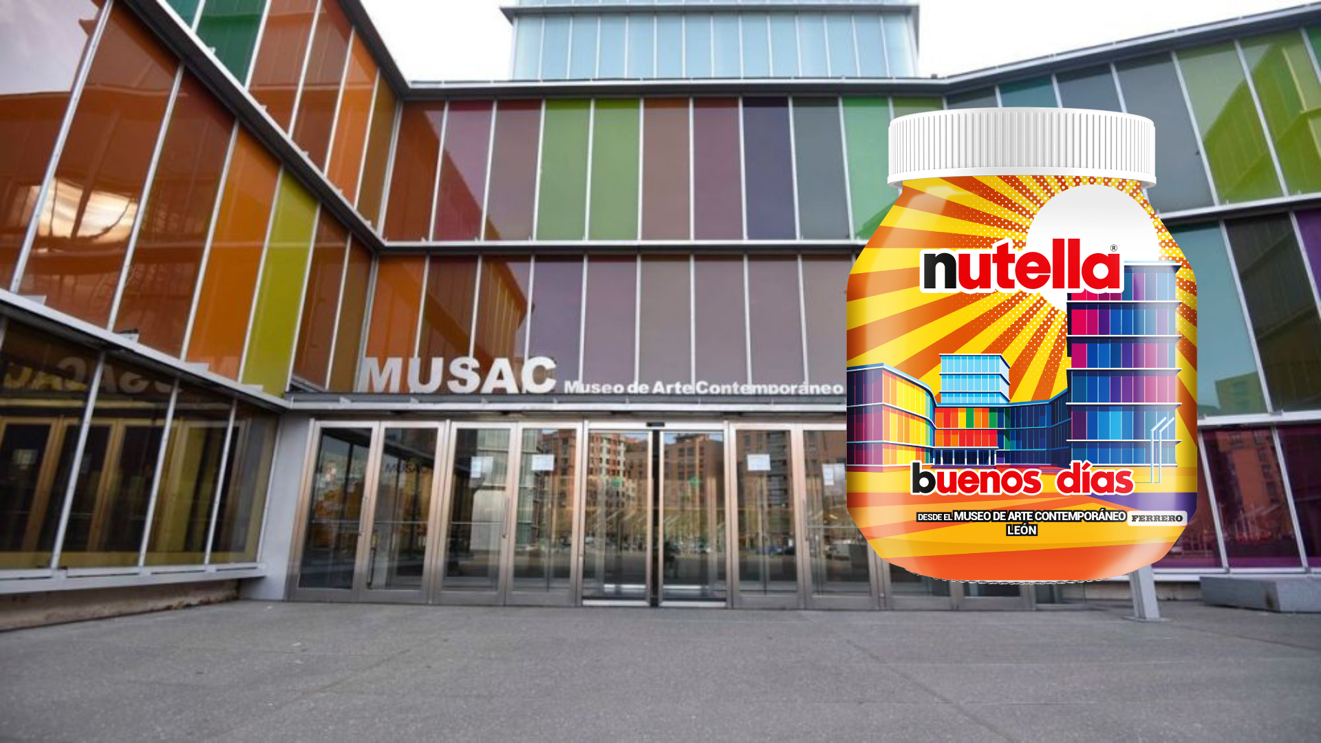 Imagen promocional de Nutella dedicada al Musac de León. | L.N.C.