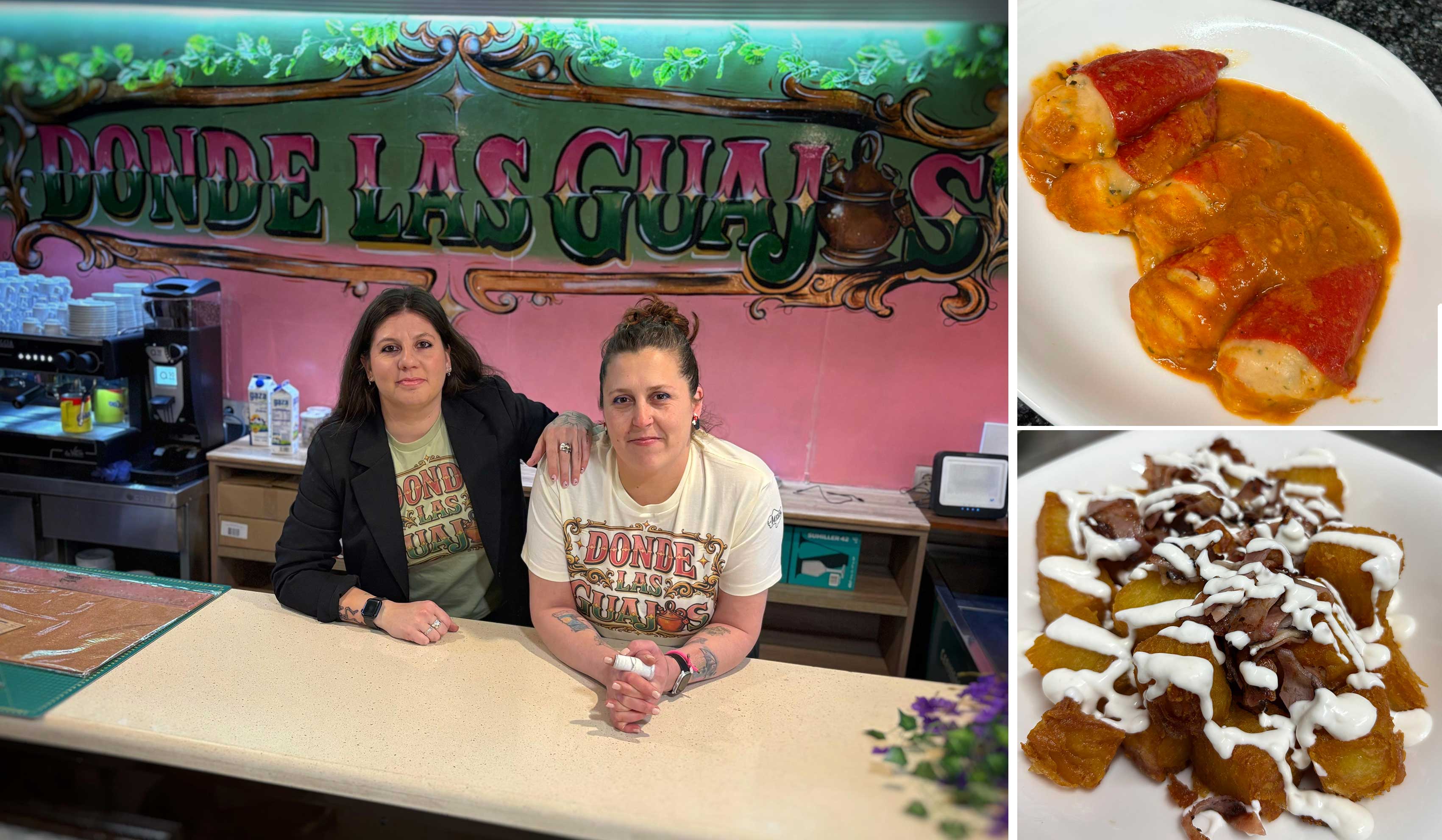 Las emprendedoras y algunos de los platos de Donde las guajas. | L.N.C.
