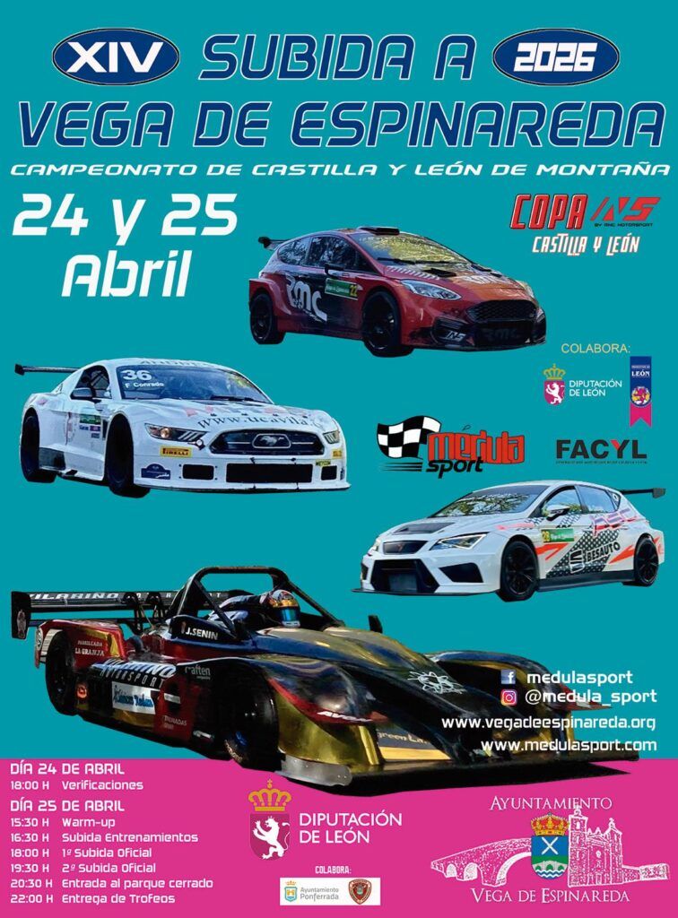 Cartel de esta edición de la Subida a Vega de Espinareda.