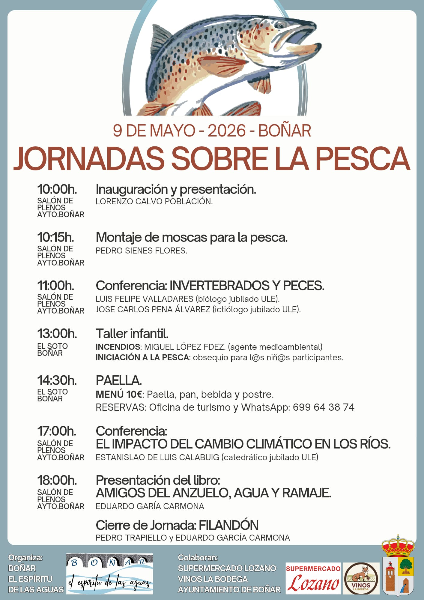 Jorndas sobre la pesca en Boñar. L.N.C.