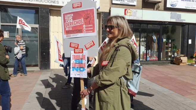 Manifestación por el Día Mundial de la Seguridad y Salud en el trabajo. | MAR IGLESIAS